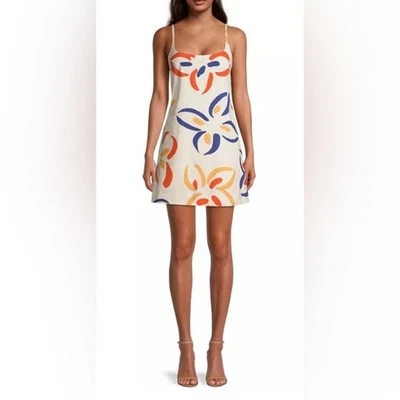 Mameluco con falda REBECCA TAYLOR blanco multicolor llama flor talla 0  Foto 1 de 4