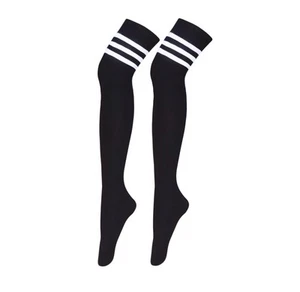 Womens Sexy Striped Over Knee Thigh High Socks - Over The Knee Length - Picture 1 of 6