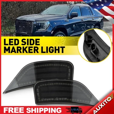 Lente lateral de luz ahumada para marcador blanco Escalade/Escalade LED 21-23 Cadillac ESV Foto 1 de 4