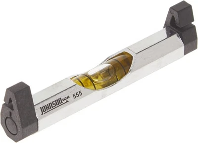 Johnson Level & Tool 555 铝线等级,3 英寸,1 件装,银色和黑色  — 第 1/4 张图片
