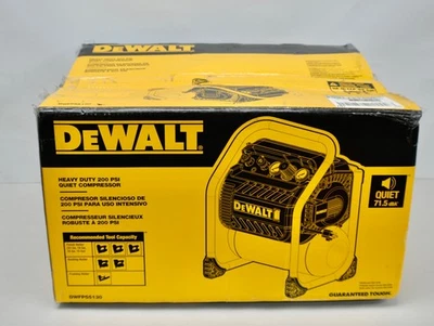 Dewalt 2.5Gal Portable Electric Heavy Duty 200PSI Quiet Air Compressor DWFP55130 - Image 1 of 3