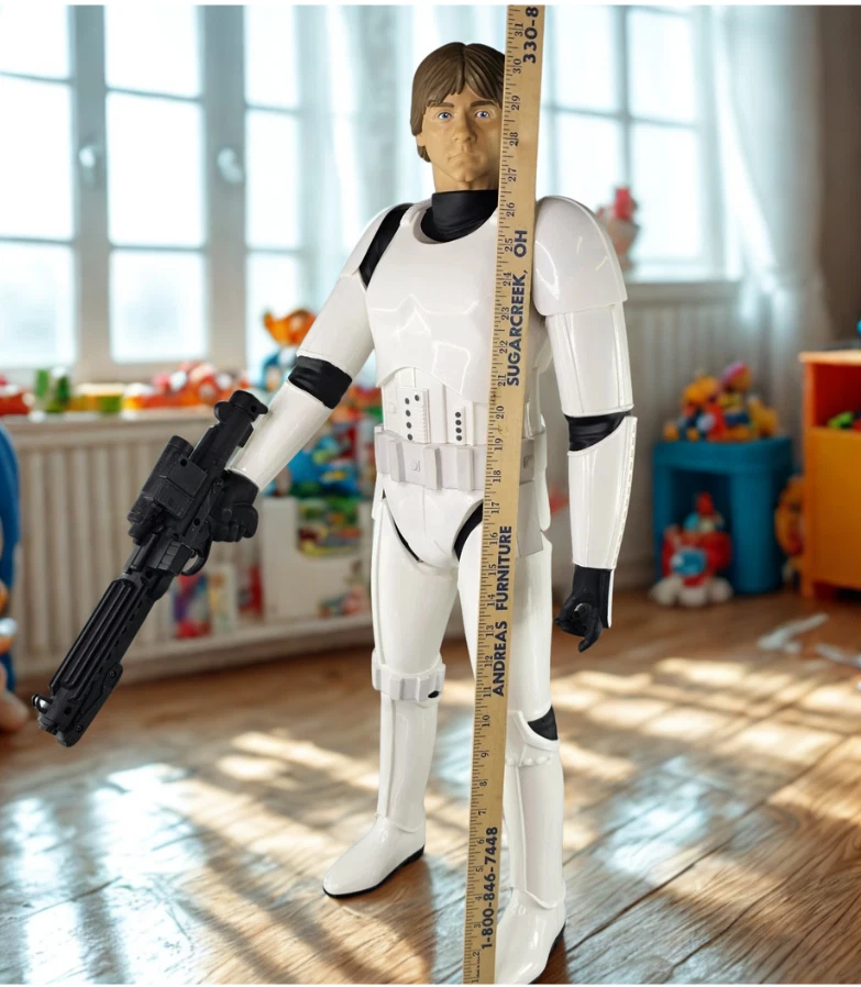 Figura Completa Luke Skywalker Stormtrooper 31" Star Wars Stormy Luke Jakks 2014 Foto 1 de 4