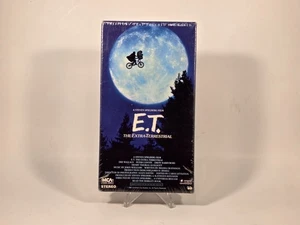 E.T. The Extra-Terrestrial (VHS 1988)  Factory Sealed Green Flap - Foto 1 di 6
