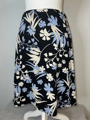 Falda de gasa floral vintage MIDI hasta la rodilla para mujer 10P Foto 1 de 4