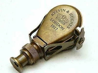 Antique Vintage Brass Monocular Binocular Nautical Handmade Marine Spyglass Gift - Image 1 of 4