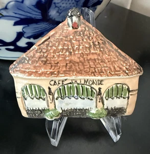 Patricia Ray Clay Creations Cafe Du Monde Magnet New Orleans Souvenir Folk Art - Picture 1 of 5