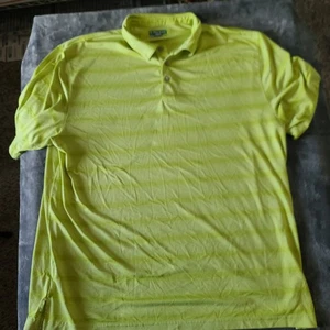 Pro Tour Men's Golf Polo Shirt Cool Play, Size 3XLT Striped in Gray/White - Picture 1 of 13
