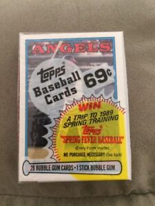 1988 Topps Baseball Card Cello Pack George Hendrick Front Neal Heaton Back