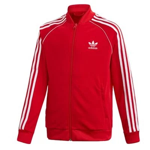 Adidas Originals Children Unisex Superstar Track Top Sports Jacket Training Red - Picture 1 of 6