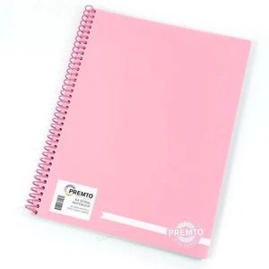 A4 Notebook Spiral Bound Pastel Colours Jotter Notebook 160 Pages Flexi Cover UK - Picture 1 of 16