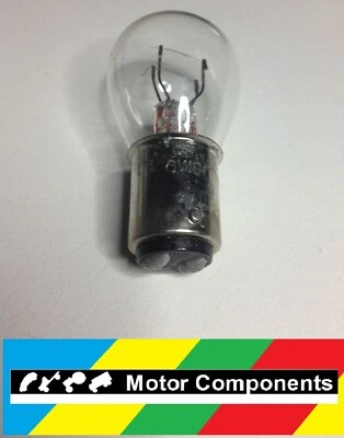 6 VOLT 18/5 watt BA15D GLASS BULBS NEW DUAL CONTACT 6V GLOBES TWIN FILAMENT - Image 1 of 4