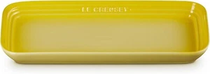 Le Creuset Leger Rectangle Plate Stoneware 25x13cm Color Soleil from Japan New - Picture 1 of 8