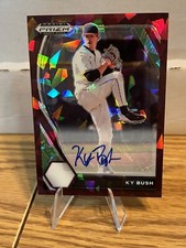 Ky Bush 2021 Panini Prizm Draft Picks Burgundy Ice Prizm Auto #d /12 #PDP45