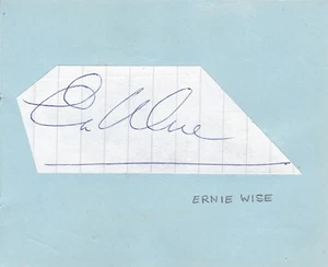 Ernie Wise - Pearl Carr and Teddy Johnson - VINTAGE SIGNED AUTOGRAPH ALBUM PAGE. - Picture 1 of 3