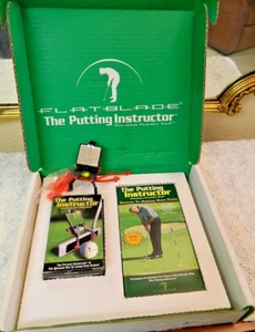 The Putting Instructor Precision Practice Tool by Flatblade w/ Mirror Golf & Box - Picture 1 of 3