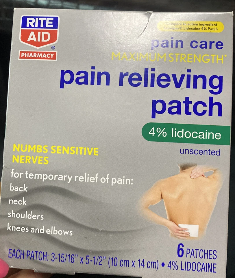 Rite Aid Pain Relieving Patch, Unscented 6 patches Max Strength - Image 1 of 1