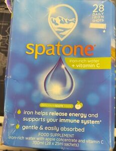 Spatone Natural Liquid Iron Supplement Apple Flavour With Vitamin C 28 Sachets
