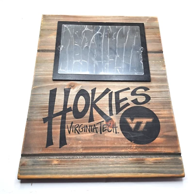 Virginia Tech Hokies Magnolia Lane Soporte de madera rústica o marco colgante LEER Foto 1 de 4