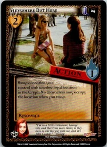 Buffy Angel's Curse CCG Card #24 Anywhere But Here  - Picture 1 of 1