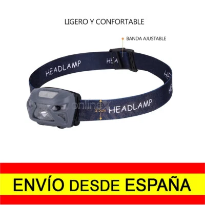 Linterna Frontal LED USB Recargable Impermeable 800 Lúmenes Entrega 24-48H a1336 - Imagen 1 de 4