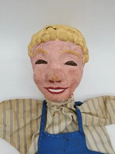 ANTIQUE HAND PUPPET, with 3 extra heads. Circa 1940. - Picture 1 of 5