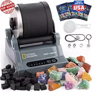 Rock Tumbler Kit Durable Gemstone Polisher W/ Timer STEM Science Toy Kit New - Picture 1 of 7