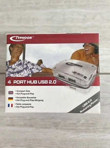 Typhoon 4 Port Hub USB 2.0 Brand New In Box - Picture 1 of 4