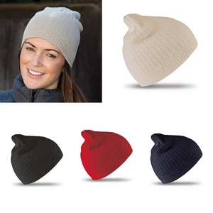 Result Winter Essentials Cotton Knitted Beanie Hat RC074X - Unisex Winter Cap