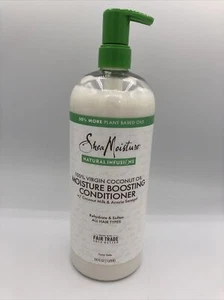 Acondicionador estimulante de la humedad de aceite de coco 100 % virgen Shea Moisture 34 onzas - Imagen 1 de 5