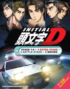 DVD Anime INITIAL D COMPLETE Stage 1-6 +3 Movie +3 Extra Stage +3 Battle +CD OST - Picture 1 of 3