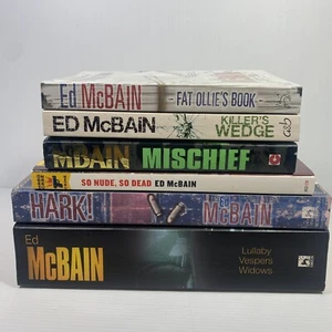 6 Lot (8 Stories) Ed McBain- Mischief, Hark! Lullaby, Vespers, Widows, +3 - Picture 1 of 15
