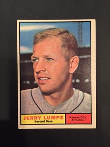 1961 TOPPS # 365. JERRY. LUMPE . DD 1192