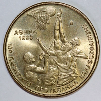 Greece 1998 100  Drachmes  World Basketball Championship - Foreign Coin 29.5mm - Image 1 of 2