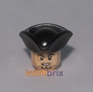 Lego Scrum Head + Tricorne Hat from set 4194 Pirates of the Caribbean NEW - Picture 1 of 1