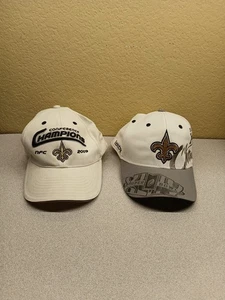 2 New Orleans Saints Vintage 2009 NFC Champions Hüte Caps NFL NFL Football - Bild 1 von 15