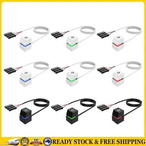 DE LED-Leuchten, PC-Desktop-Computer, Ein/Aus, externer Schalter, Verlängerungsk - Afbeelding 1 van 33