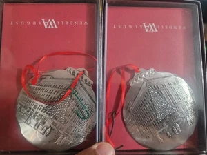 2010 Pittsburgh Wendall August Christmas Tree ornament pewter w/box - Picture 1 of 3