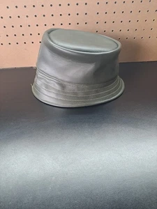 Dunkelgrün braun Naugahyde Fischerhut 70er Jahre Fedora gebraucht  - Bild 1 von 10