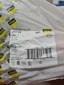 VIEGA 20738 ProPress 4" x 4" P1 x P2 Coupling With Stop, Copper - Picture 1 of 2