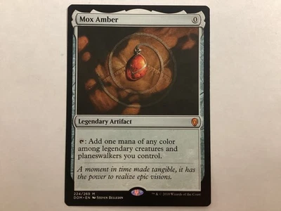 MTG Dominaria MOX AMBER NM (3007) Graded Power - Image 1 of 2