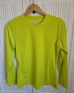 Spiro Size 10 Ladies Quick Dry Long Sleeved Tshirt- Sports, Lime Green (239) - Picture 1 of 11