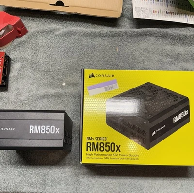 Corsair RM850 850W 80 PLUS Gold Certified Fully Modular Power Supply Unit -... - Image 1 of 4