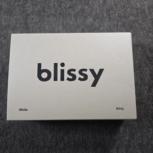 Blissy 100% Pure Mulberry Silk Pillowcase - White - Only One - Size King - Picture 1 of 4