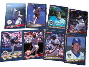 1986 Donruss Lot of 8 Cards Gossage, Sutcliffe, Molitor, McDowell, Fingers Etc - Picture 1 of 7