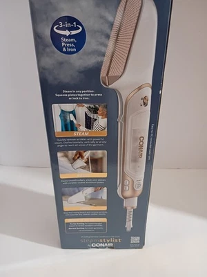 Conair Fabric Steamer 蒸汽造型师 3 合 1 衣服 蒸汽压熨斗 全新  — 第 1/4 张图片