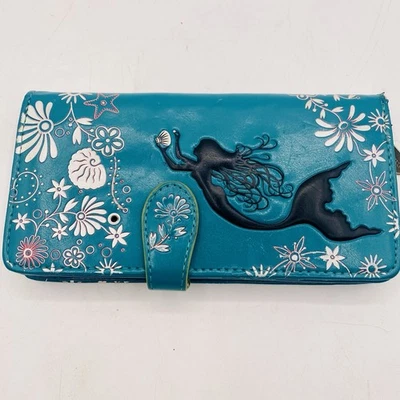 Shag Wear Teal Mermaid Women's Clutch Cardholder Wallet Zipper Purse - Image 1 of 4