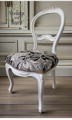 Antique Balloon Back Chair - Image 1 of 4