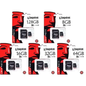 Memory card Micro SD 8gb, 16GB, 32GB, 64GB, 128GB, 256gb, 512gb with Adaptor - Picture 1 of 16