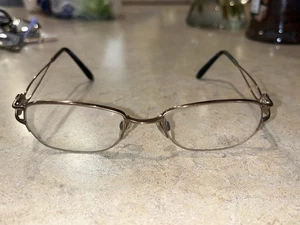 NEW CHARMANT CH12104 BR BROWN AUTHENTIC TITANIUM FRAMES EYEGLASSES 51-19 - Picture 1 of 9