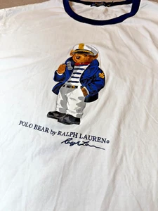 Selten: 5XB Polo Ralph Lauren Captain Bear Ringer Shirt Kurzarm Rundhals - Bild 1 von 7